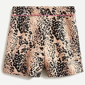 J. Crew Shorts Women's Leopard Print Trouser Short Size 0 Animal Print Leopard